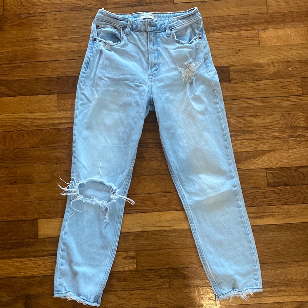 The mom high rise curve love jeans